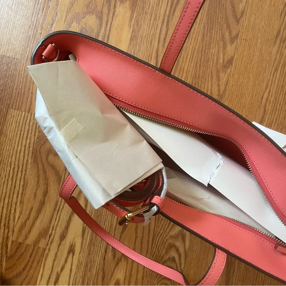 Tory Burch Small Tote - Coral Crush NWT